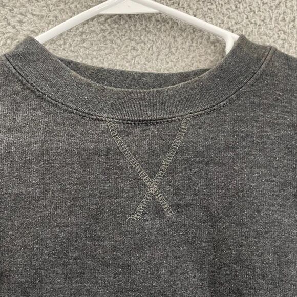 Cadre Sweatshirt Men L Charcoal Blank Pullover - Picture 3 of 9